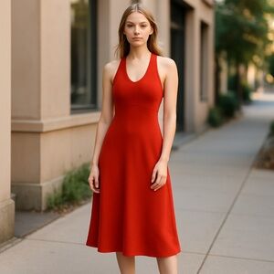 🎉2x Host pick🎉 Patagonia tie back halter dress in orange